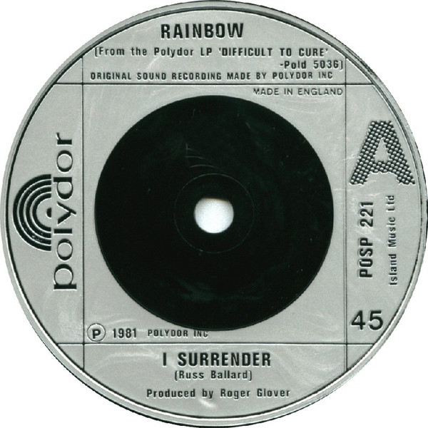 Bild Rainbow - I Surrender (7, Single, Com) Schallplatten Ankauf