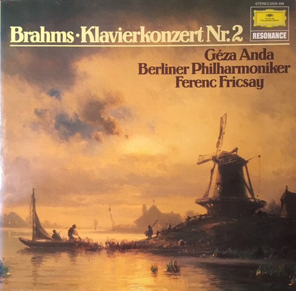 Cover Johannes Brahms – Géza Anda, Berliner Philharmoniker, Ferenc Fricsay - Klavierkonzert Nr.2 (LP, RE) Schallplatten Ankauf