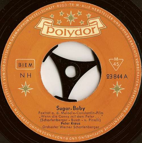 Cover Peter Kraus - Sugar-Baby (7, Single, Mono) Schallplatten Ankauf