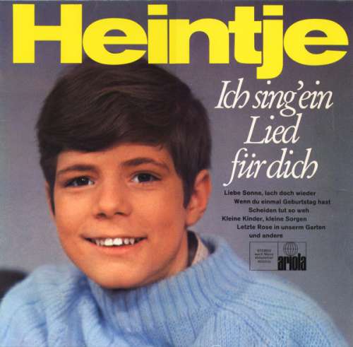 Cover Heintje - Ich Sing' Ein Lied Für Dich (LP) Schallplatten Ankauf