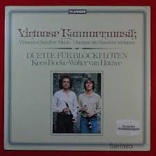 Cover Kees Boeke • Walter van Hauwe - Virtuose Kammermusik (Duette Für Blockflöten) (LP) Schallplatten Ankauf