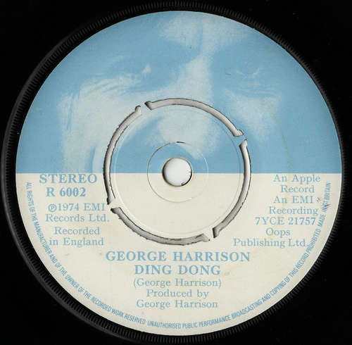 Cover George Harrison - Ding Dong (7, Single) Schallplatten Ankauf