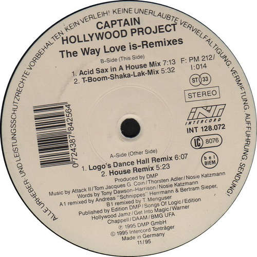 Cover Captain Hollywood Project - The Way Love Is (Remixes) (12) Schallplatten Ankauf