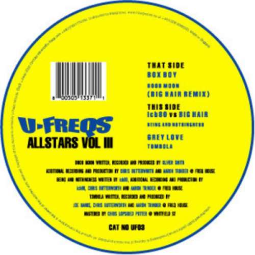 Cover Various - U-Freqs Allstars Vol. III (12) Schallplatten Ankauf