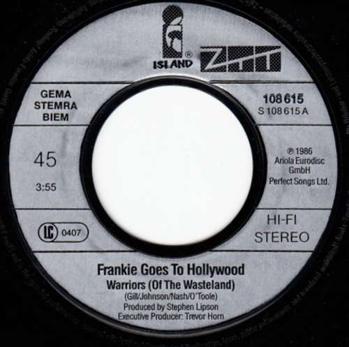 Cover Frankie Goes To Hollywood - Warriors (Of The Wasteland) (7, Single) Schallplatten Ankauf