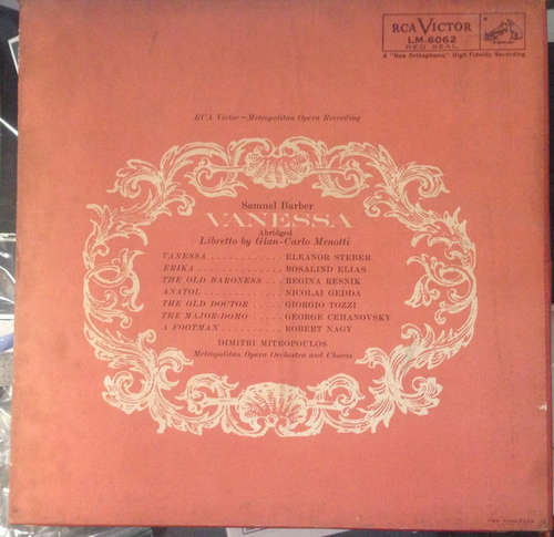 Cover Barber* - Metropolitan Opera Orchestra* And Chorus*, Dimitri Mitropoulos - Vanessa (2xLP, Mono) Schallplatten Ankauf