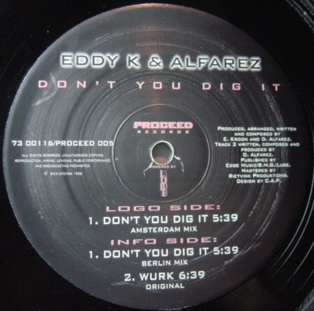 Bild Eddy K* & Alfarez* - Don't You Dig It / Wurk (12) Schallplatten Ankauf