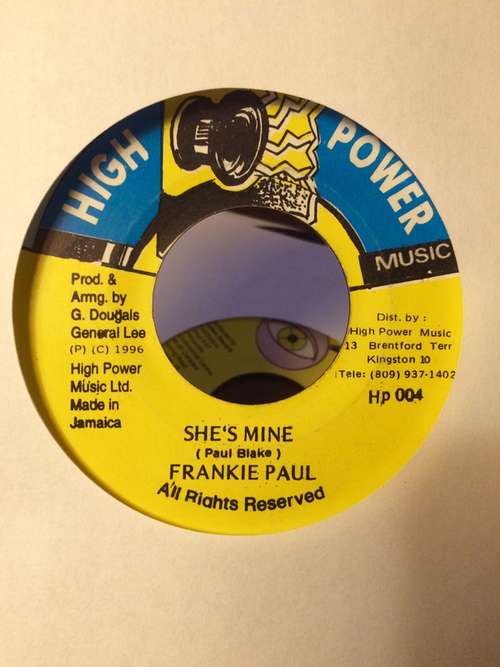 Cover Frankie Paul - She's Mine (7) Schallplatten Ankauf