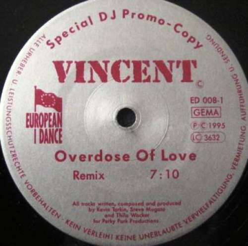 Cover Vincent (10) - Overdose Of Love (12) Schallplatten Ankauf