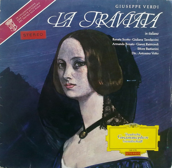 Bild Giuseppe Verdi, Renata Scotto, Giuliana Tavolaccini, Armanda Bonato, Gianni Raimondi, Ettore Bastianini , Dir.: Antonino Votto - La Traviata (In Italiano) (LP) Schallplatten Ankauf