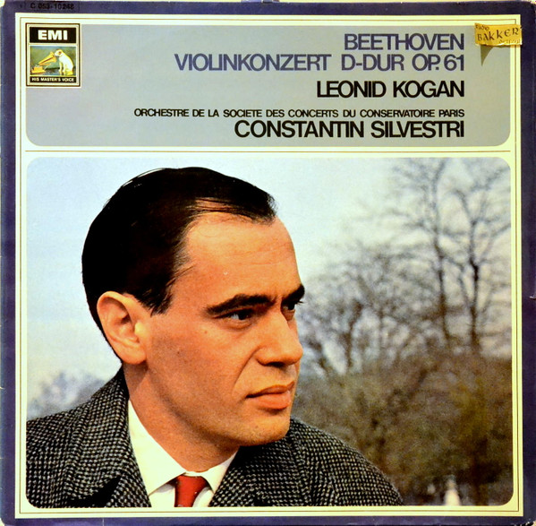 Bild Beethoven* - Leonid Kogan, Orchestre De La Société Des Concerts Du Conservatoire Paris*, Constantin Silvestri - Violinkonzert D-dur Op. 61 (LP, blu) Schallplatten Ankauf