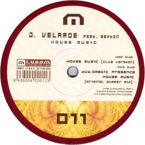 Cover J. Velarde - House Music (12) Schallplatten Ankauf