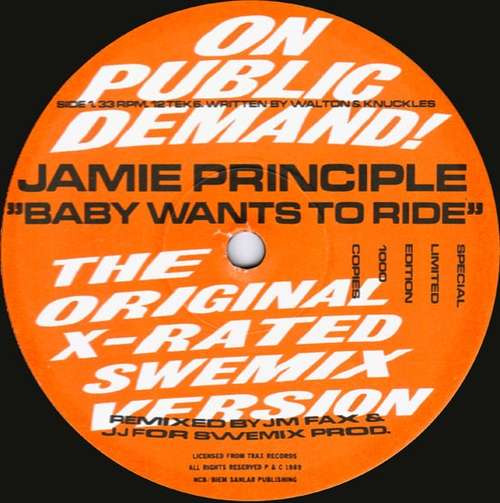 Cover Baby Wants To Ride (X-rated Swemix Version) Schallplatten Ankauf