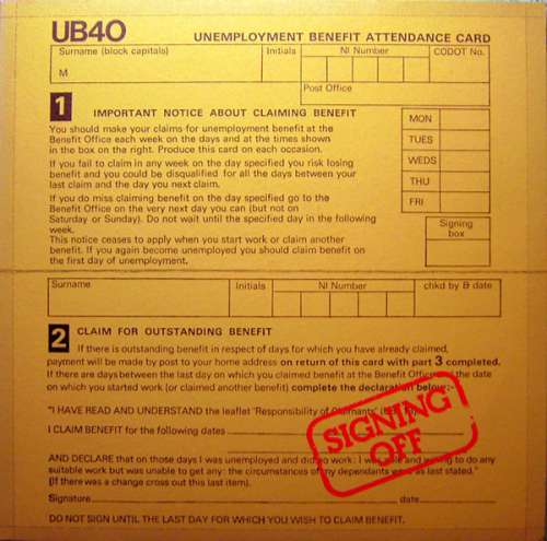 Cover UB40 - Signing Off (LP, Album + 12, Maxi) Schallplatten Ankauf
