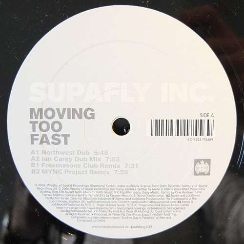Cover Supafly Inc* - Moving Too Fast (12) Schallplatten Ankauf