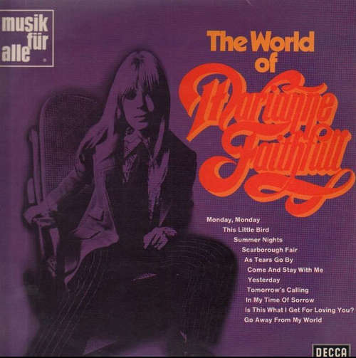 Cover Marianne Faithfull - The World Of Marianne Faithfull (LP, Comp) Schallplatten Ankauf