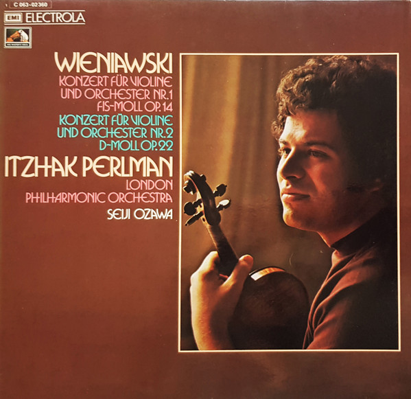 Cover Wieniawski*, Itzhak Perlman, London Philharmonic Orchestra, Seiji Ozawa - Konzert Für Violine Und Orchester Nr. 1 Fis-moll Op. 14 / Konzert Für Violine Und Orchester Nr. 2 D-moll Op. 22 (LP) Schallplatten Ankauf