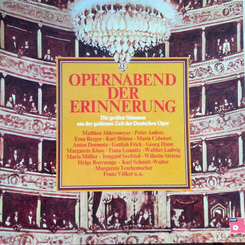 Bild Various - Opernabend Der Erinnerung (LP, Comp, Mono) Schallplatten Ankauf