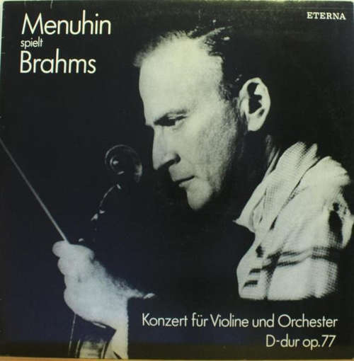 Cover Menuhin*, Brahms* - Menuhin Spielt Brahms (Konzert Für Violine Und Orchester D-dur Op.77) (LP, RE, RP) Schallplatten Ankauf