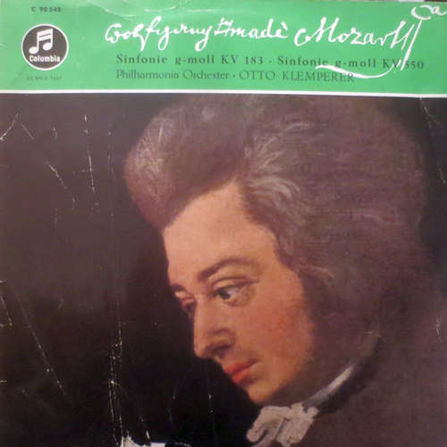 Cover Wolfgang Amadeus Mozart - Otto Klemperer, Philharmonia Orchestra - Sinfonie G-Moll KV 183 • Sinfonie G-Moll KV 550 (LP) Schallplatten Ankauf