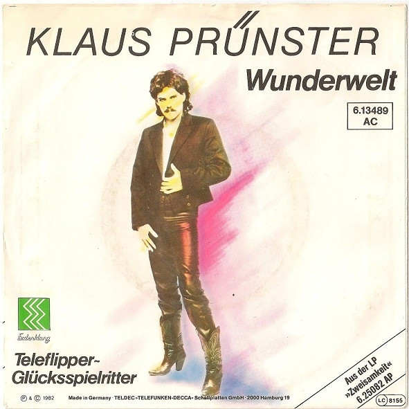 Cover Klaus Prünster - Wunderwelt / Teleflipper-Glücksspielritter (7, Promo) Schallplatten Ankauf