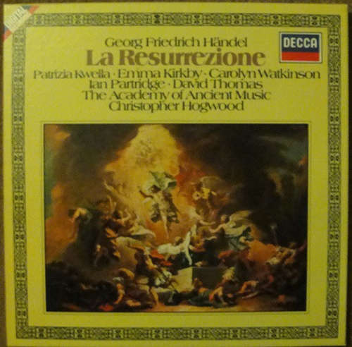 Cover Georg Friedrich Händel - Christopher Hogwood, The Academy Of Ancient Music - La Resurrezione (3xLP, Album + Box, Album) Schallplatten Ankauf