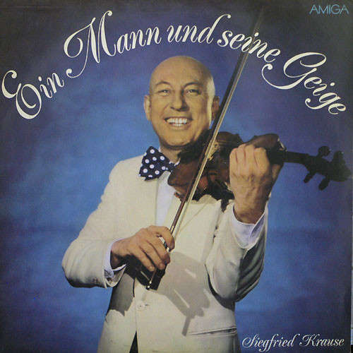 Cover Siegfried Krause - Ein Mann Und Seine Geige (LP, Album, Red) Schallplatten Ankauf