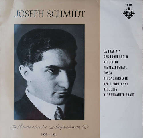 Cover Joseph Schmidt, Berliner Philharmoniker, Orchester Der Städtischen Oper Berlin, Selmar Meyrowitz - Historische Aufnahmen (LP, Comp, Mono) Schallplatten Ankauf
