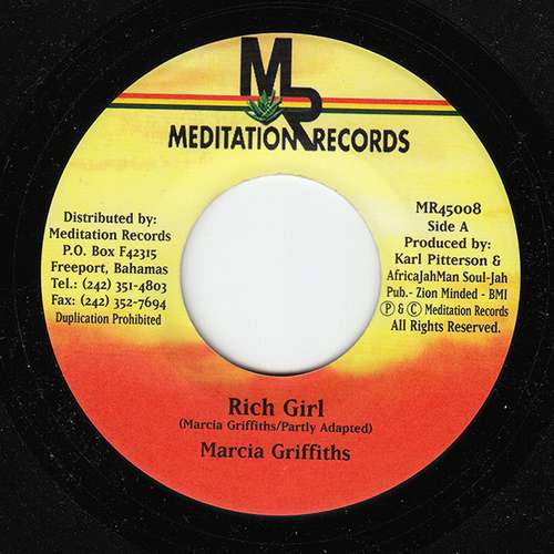 Cover Marcia Griffiths - Rich Girl (7, Single) Schallplatten Ankauf