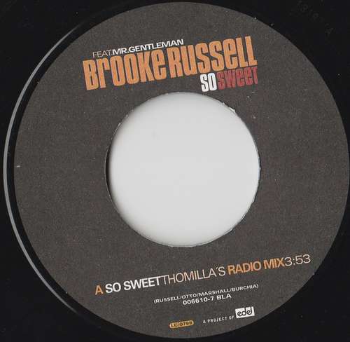 Cover Brooke Russell Feat. Mr. Gentleman* - So Sweet (7, Single) Schallplatten Ankauf