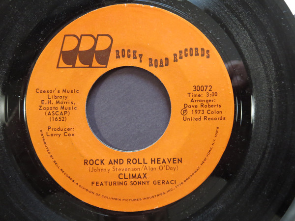 Cover Climax (6) Featuring Sonny Geraci - Rock And Roll Heaven (7, Single, Styrene) Schallplatten Ankauf