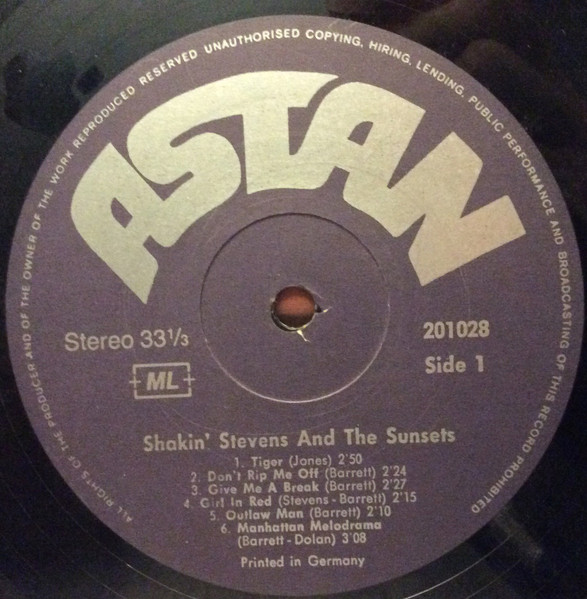 Cover Shakin' Stevens And The Sunsets - The Early Days (LP, Comp) Schallplatten Ankauf