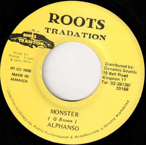 Cover Alphanso* - Monster (7) Schallplatten Ankauf