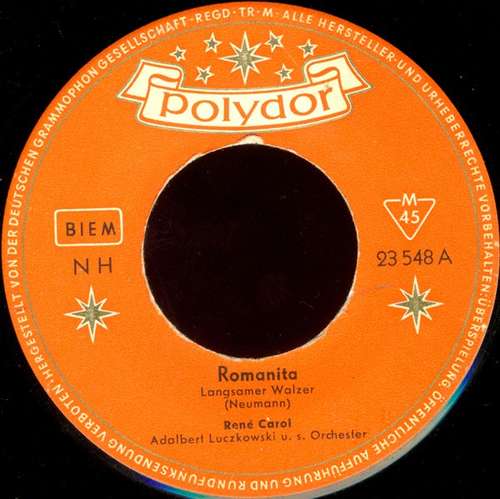 Cover René Carol - Romanita / Meine Heimat Ist Die Liebe (7, Single, Mono) Schallplatten Ankauf