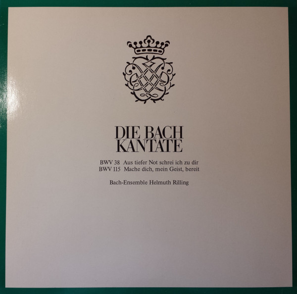 Cover Johann Sebastian Bach, Helmuth Rilling - Die Bach Kantate - BWV 38, BWV 115 (LP) Schallplatten Ankauf