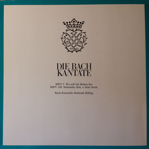 Cover Johann Sebastian Bach, Helmuth Rilling - Die Bach Kantate - BWV 5, BWV 180 (LP) Schallplatten Ankauf
