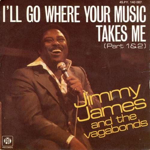Cover Jimmy James & The Vagabonds - I'll Go Where Your Music Takes Me (Part 1&2) (7) Schallplatten Ankauf