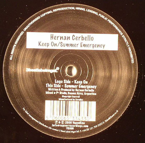 Bild Hernan Cerbello - Keep On / Summer Emergency (12) Schallplatten Ankauf