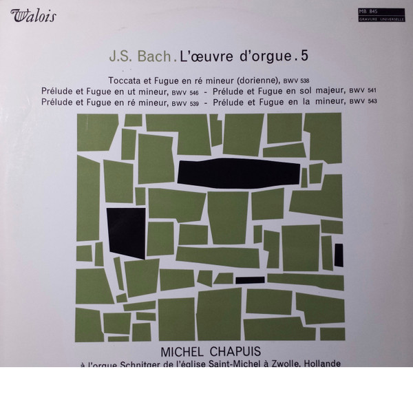 Cover Johann Sebastian Bach, Michel Chapuis - L'Œuvre D'Orgue 5 (LP) Schallplatten Ankauf
