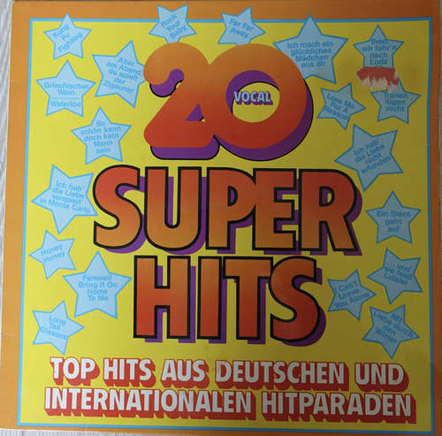 Bild Unknown Artist - 20 Vocal Super Hits (LP, Album) Schallplatten Ankauf