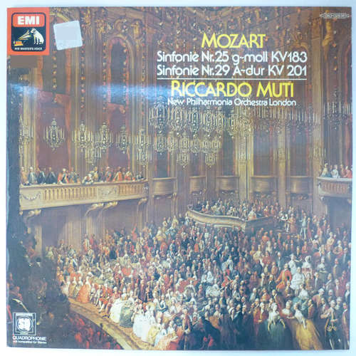 Cover Wolfgang Amadeus Mozart - Sinfonien Nr.25 g-moll KV 183 / Sinfonien Nr.29 A-dur KV 201 (LP, Quad) Schallplatten Ankauf
