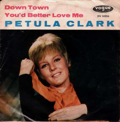 Cover Petula Clark - Down Town (7, Single) Schallplatten Ankauf