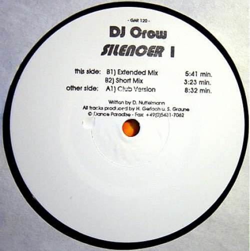 Cover DJ Crow* - Silencer I (12, W/Lbl) Schallplatten Ankauf