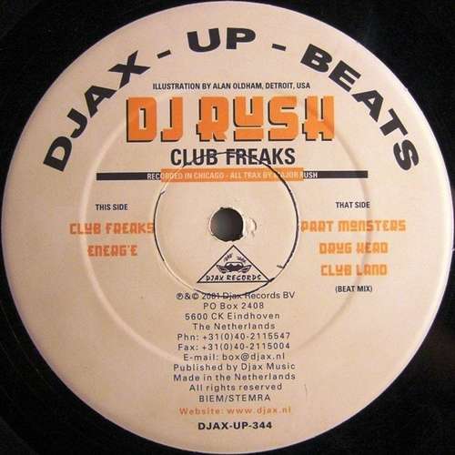 Cover DJ Rush - Club Freaks (12) Schallplatten Ankauf