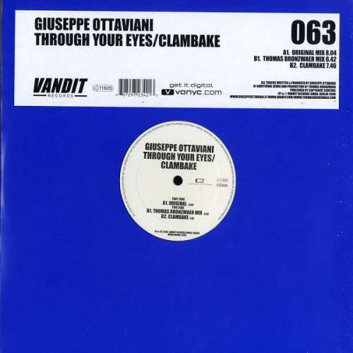 Cover Giuseppe Ottaviani - Through Your Eyes / Clambake (12) Schallplatten Ankauf