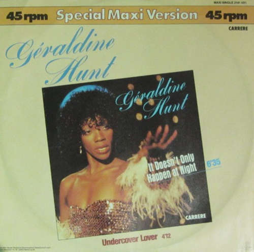 Cover Geraldine Hunt - It Doesn't Only Happen At Night (12, Maxi) Schallplatten Ankauf