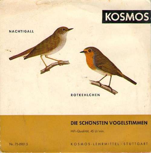Cover C. Fentzloff*, Dr. G. Thielcke* - Die Schönsten Vogelstimmen: Nachtigall, Rotkehlchen (7, Mono) Schallplatten Ankauf