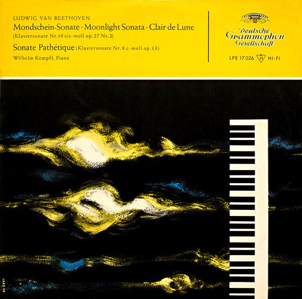 Cover Ludwig van Beethoven, Wilhelm Kempff - Klaviersonaten Cis-Moll Op. 27 Nr. 2 Und C-Moll Op. 13 (10, Mono, RP) Schallplatten Ankauf
