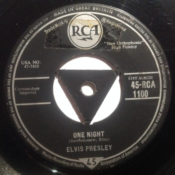 Cover Elvis Presley - One Night / I Got Stung (7, Single, Tri) Schallplatten Ankauf