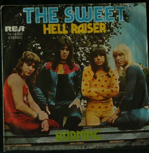 Cover The Sweet - Hell Raiser / Burning (7, Single, RP) Schallplatten Ankauf